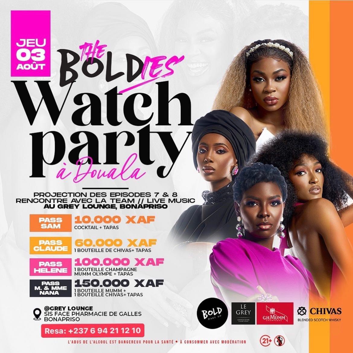 CoverThe Boldies Watch Party à Grey Lounge à Douala le 03 Août 2023
