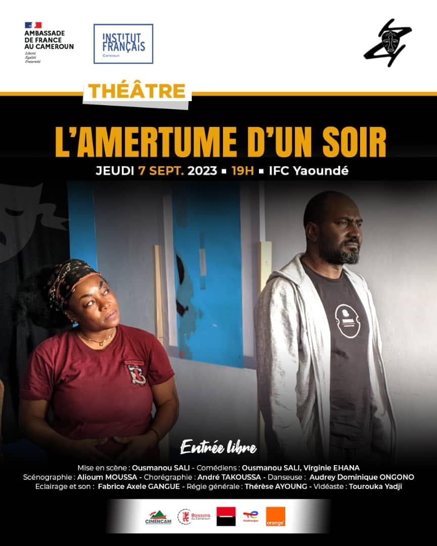 Cover Théâtre L'Amertume D'un Soir à L'Institut Français de Yaoundé le 07 Septembre 2023