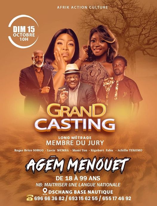 Cover Grand Casting du Film Agem Menouet à la Base Nautique de Dschang le 15 Octobre 2023