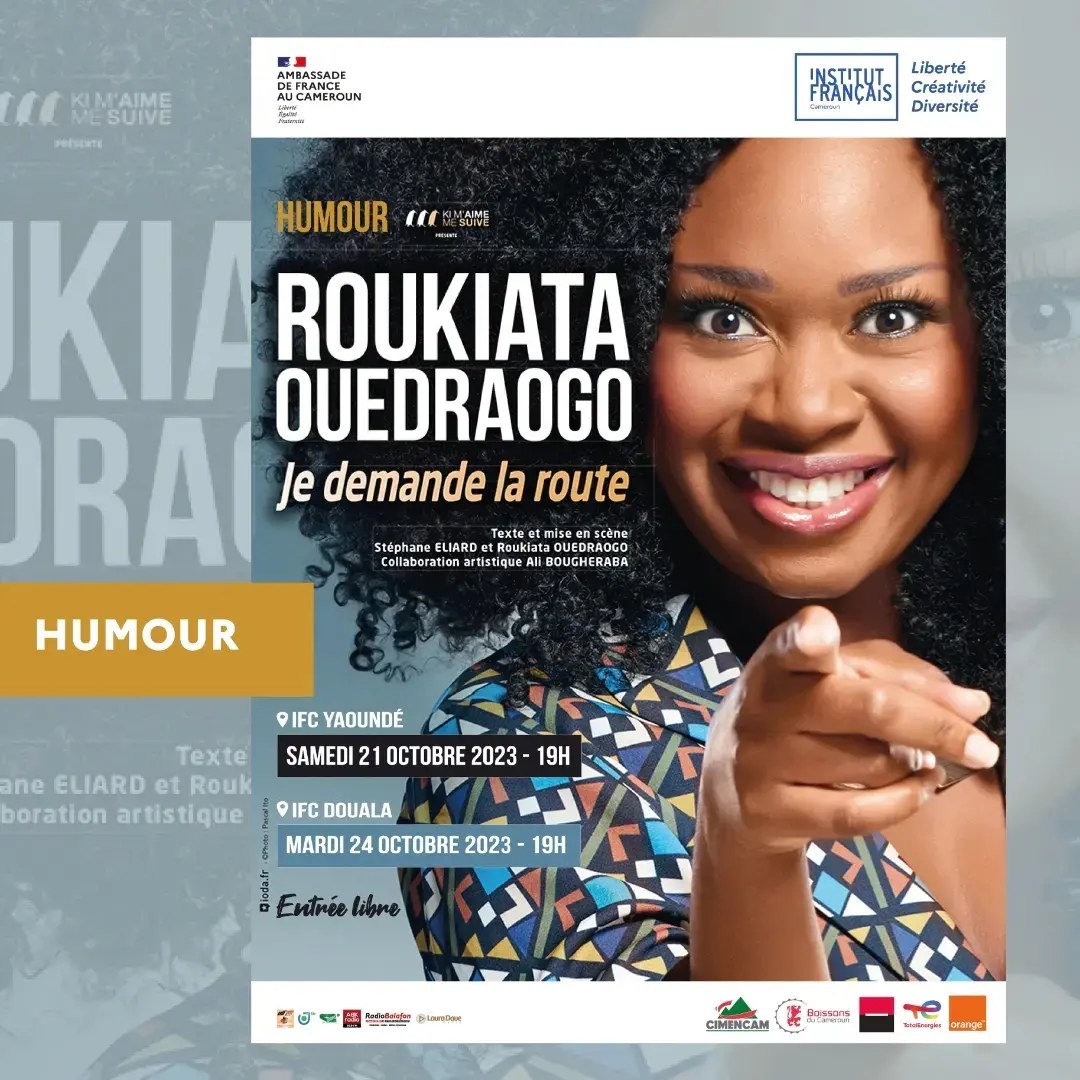 Cover Roukiata Ouedraogo en Spectacle d'Humour à l'Ifc de Yaoundé le 21 Octobre 2023
