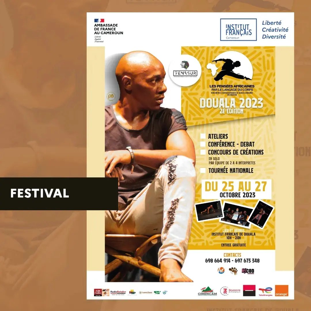 Cover Festival Fenasur Acte 2 à l'Institut Français de Douala du 25 au 27 Octobre 2023