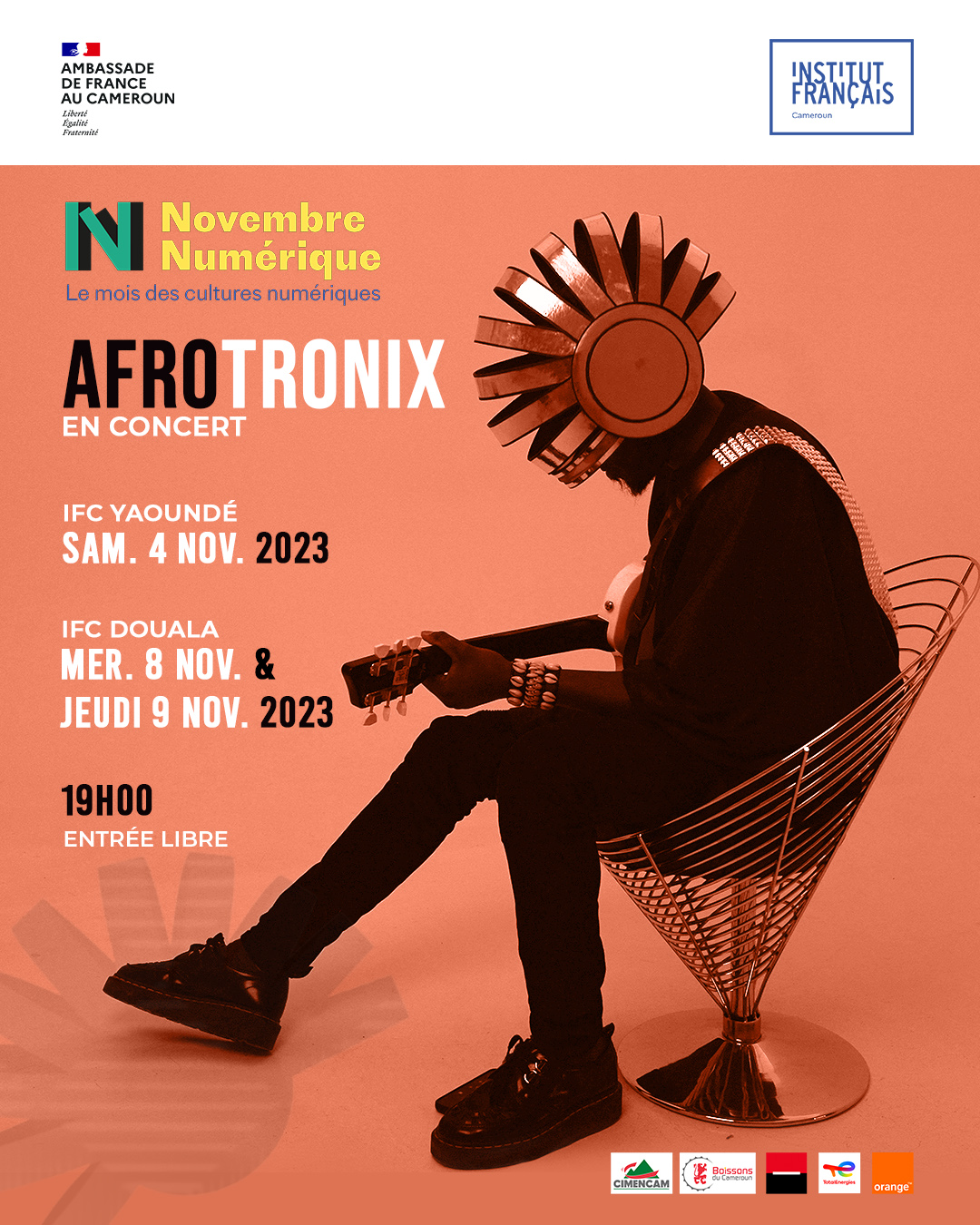 Cover Concert AfroTronix à l'Institut Français de Yaoundé le 04 Novembre 2023