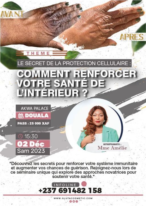 Cover Séminaire Glutacosmetic à Akwa Palace à Douala  le 02 Décembre 2023