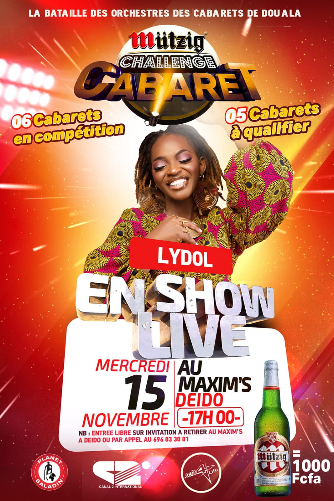 Cover Lydol en Show Live Au Maxim's à Douala le 15 Novembre 2023