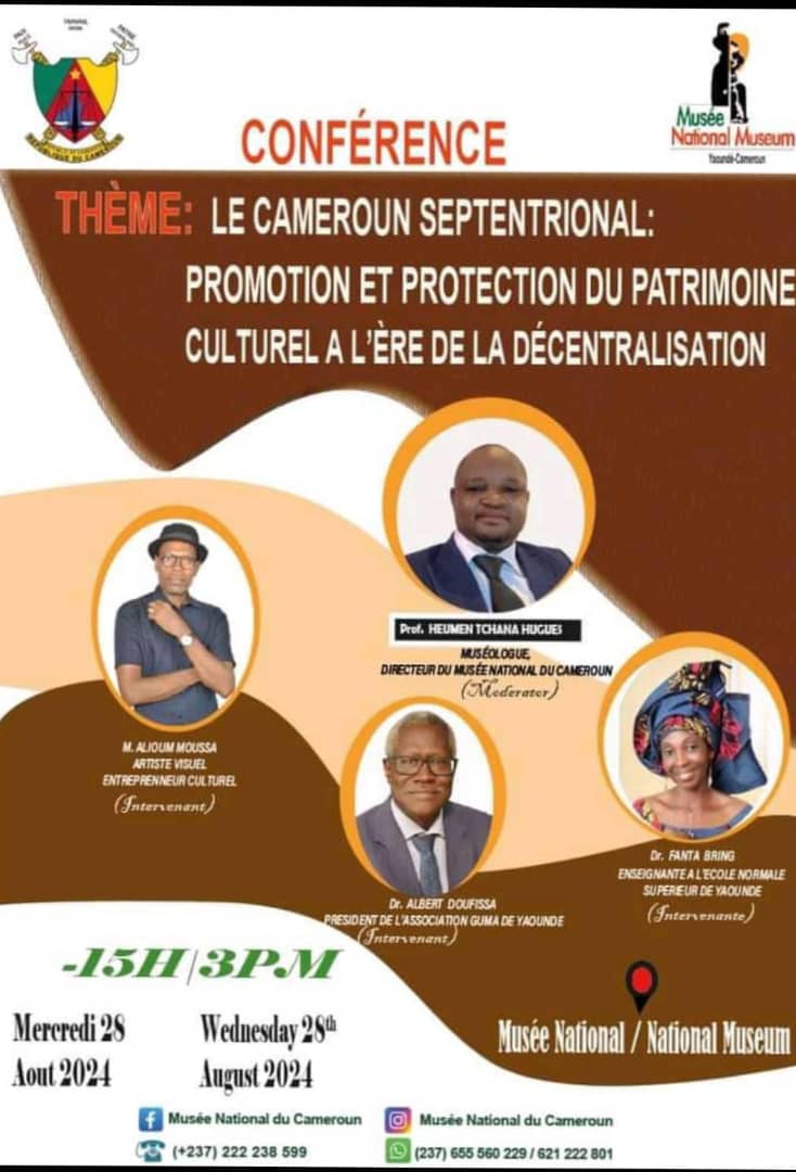Cover Conférence  Mercredi Le 28 Aout 2024 à 15h au Musée National