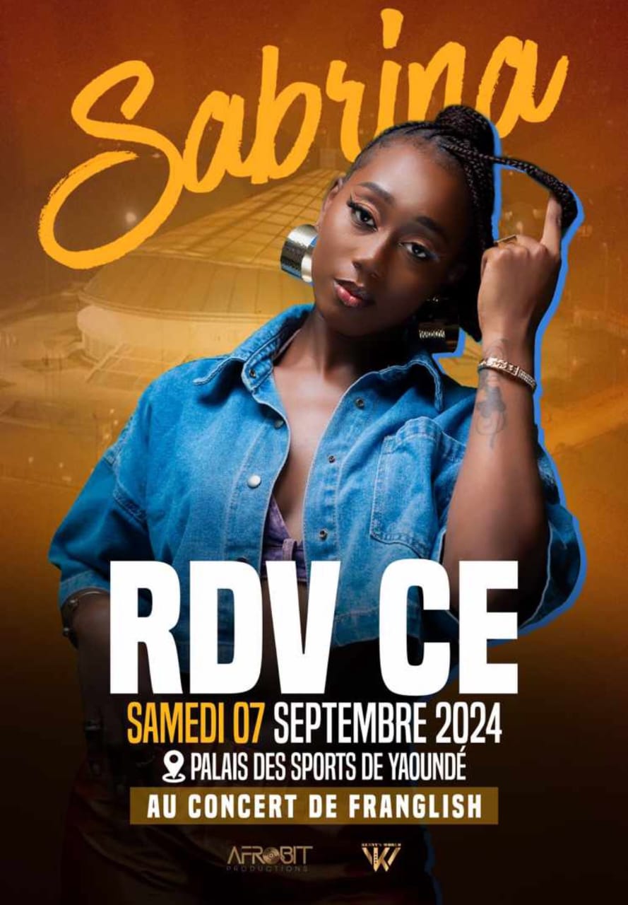 Cover Sabrina Au Concert De Franglish samedi le 7 septembre 2024 au Palais de Sport de Yaoundé