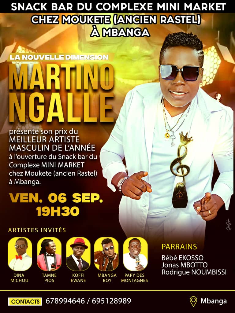 Cover Martino Ngalle en  Concert  vendredi le 6 septembre à Mbanga