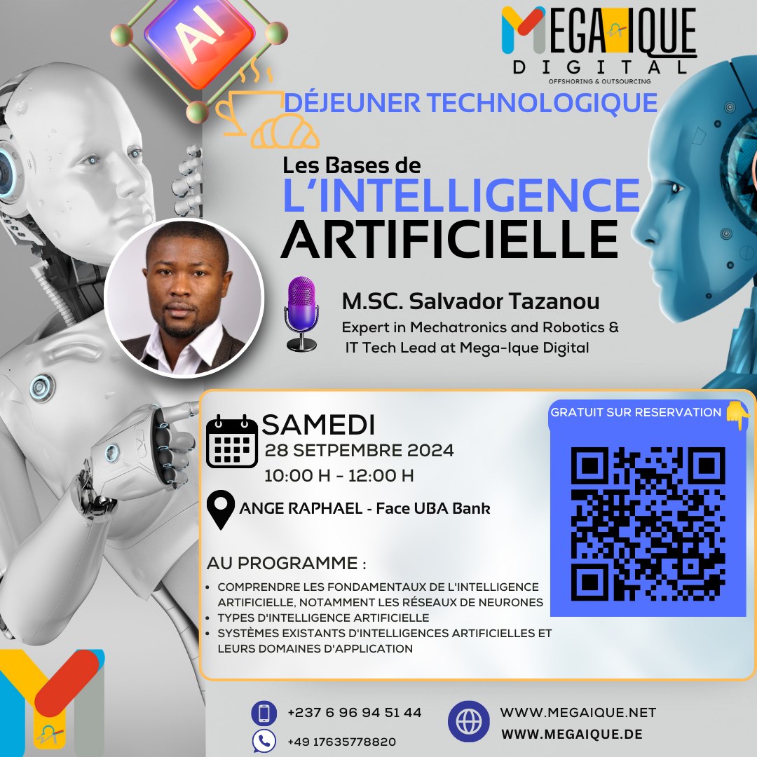 Cover Déjeuner Technologique : Les Bases De L'intelligence Artificielle le 28 Septembre 2024 à Douala