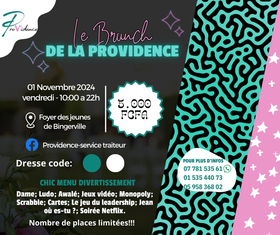 Cover Le Brunch De La  Providence Le 01 Novembre 2024 à Bingerville Cote D'Ivoire
