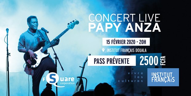 Cover Papy Anza en Concert Live le 15 Février 2020 à l'IFC Douala