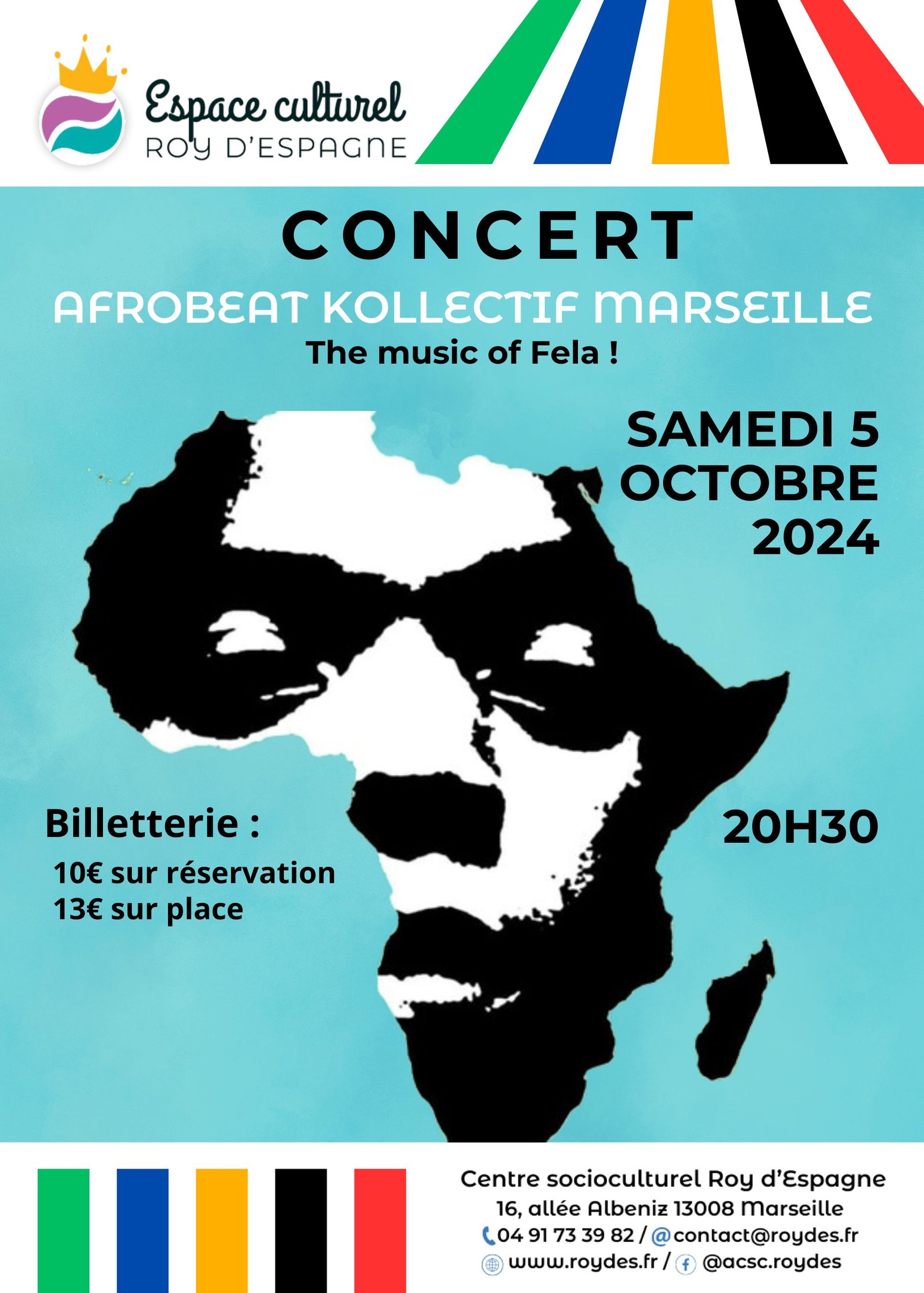 CoverConcert Afrobeat Kollectif Marseille: The Music Of Fela Samedi 5 Octobre 2024