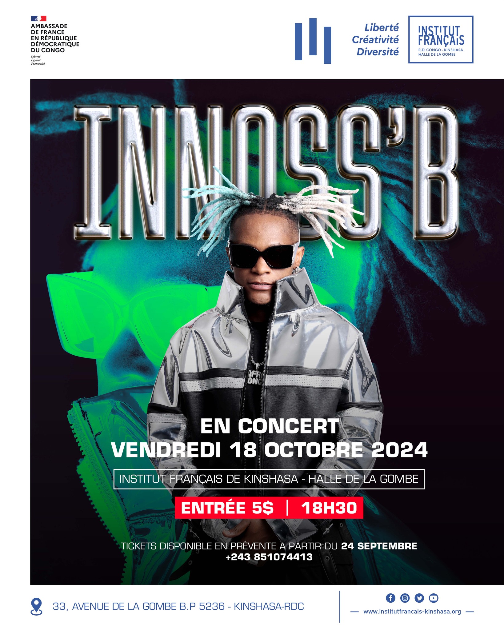 CoverINNOSS'B En Concert  Vendredi Le 10 Octobre 2024