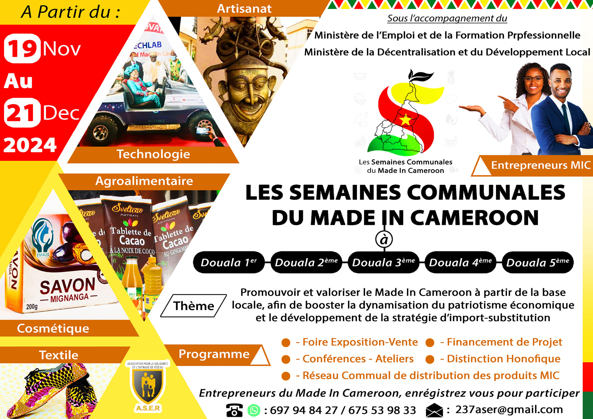 CoverLes Semaines Communales Du Made In Cameroon Du 19 Novembre Au 21 Décembre 2024