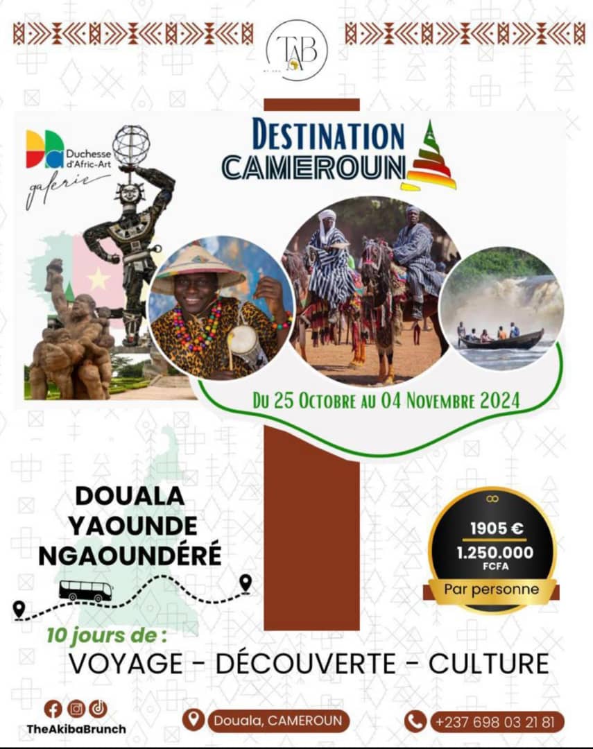 CoverDestination Cameroun Du 25 Octobre 2024 à Douala Cameroun