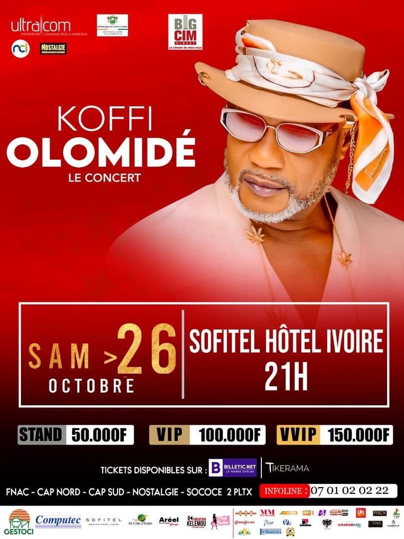 Cover Koffi Olomidé  En Concert Samedi 26 Octobre 2024 à Abidjan