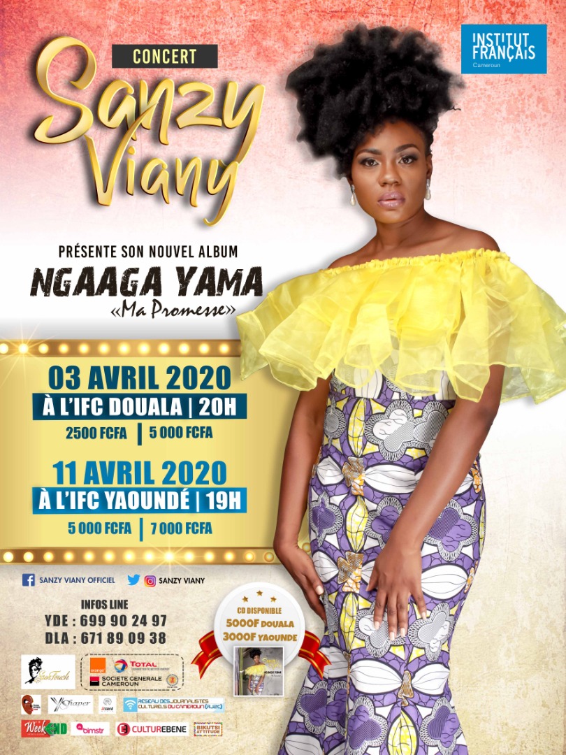 Cover Sanzy Viany Présentation de L'Album Ngaaga Yama le 03 Avril 2020 à Douala