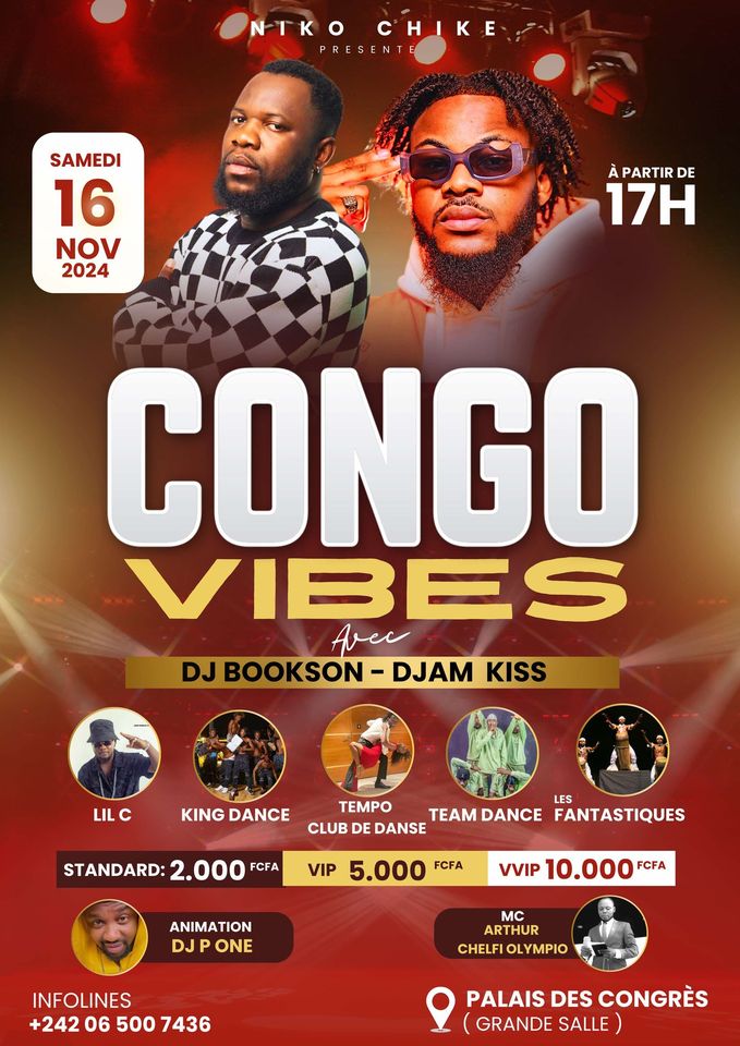 Cover Congo Vibes Samedi 16 Novembre 2024 Au Palais de Congres Brazzaville Au Congo