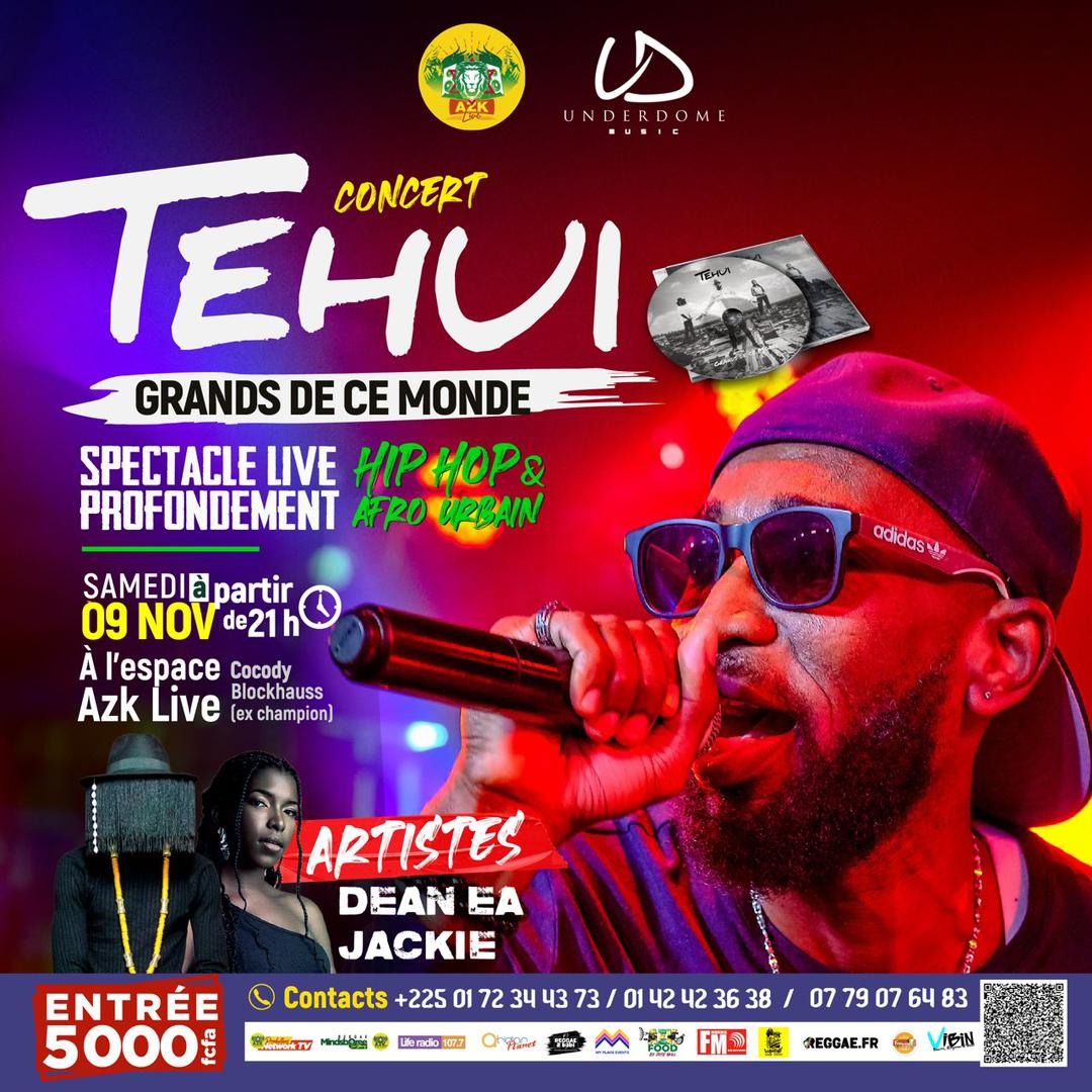 Cover Tehui En Concert Samedi 09 Novembre 2024 à Abidjan