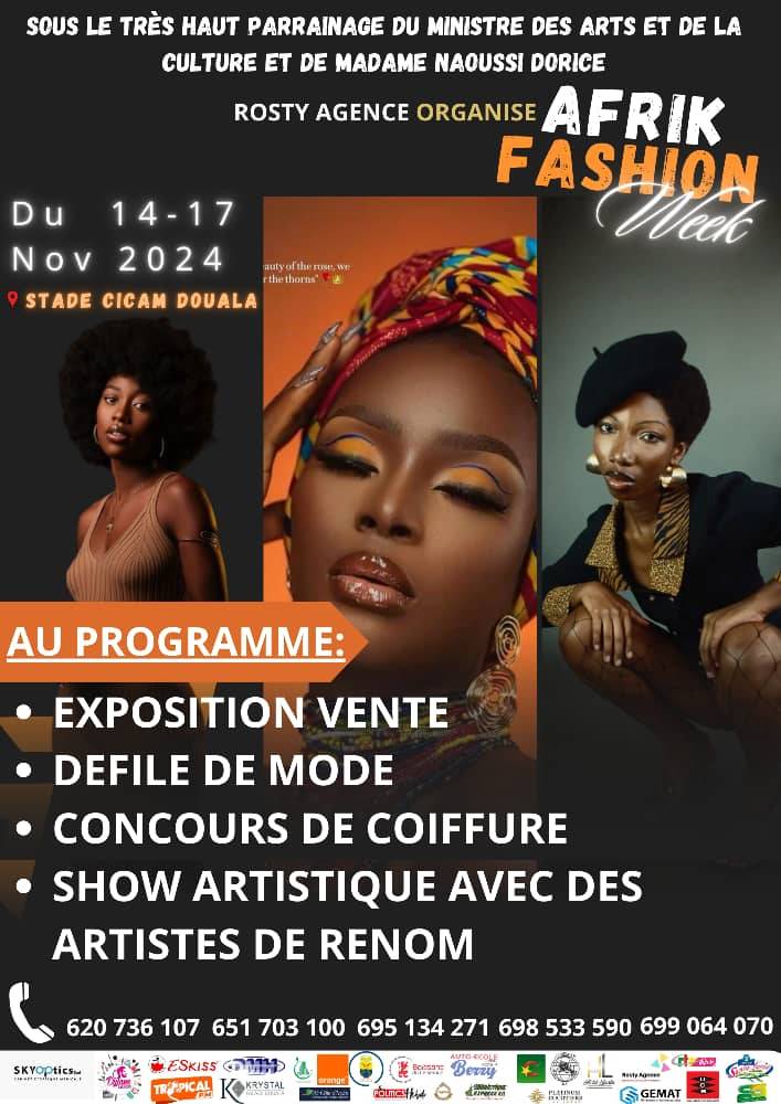 Cover Afrik Fashion Week Du 14 au 17 Novembre 2024 à Douala