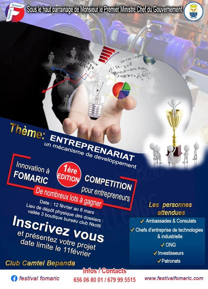 Cover Entrepreneur Challenge - Compétition pour entrepreneurs  Douala | Festival Fomaric 2020