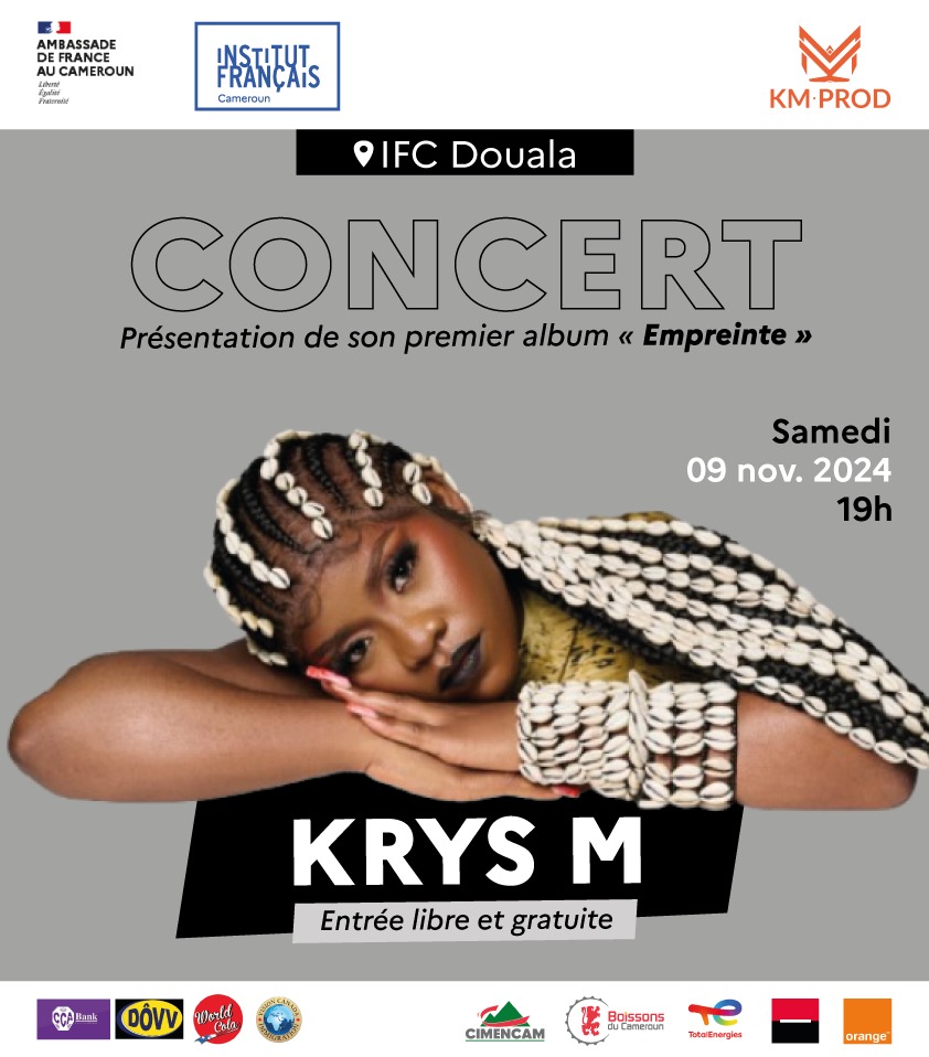 CoverKrys M En Concert Samedi 09 Novembre 2024 à L'IFC Douala