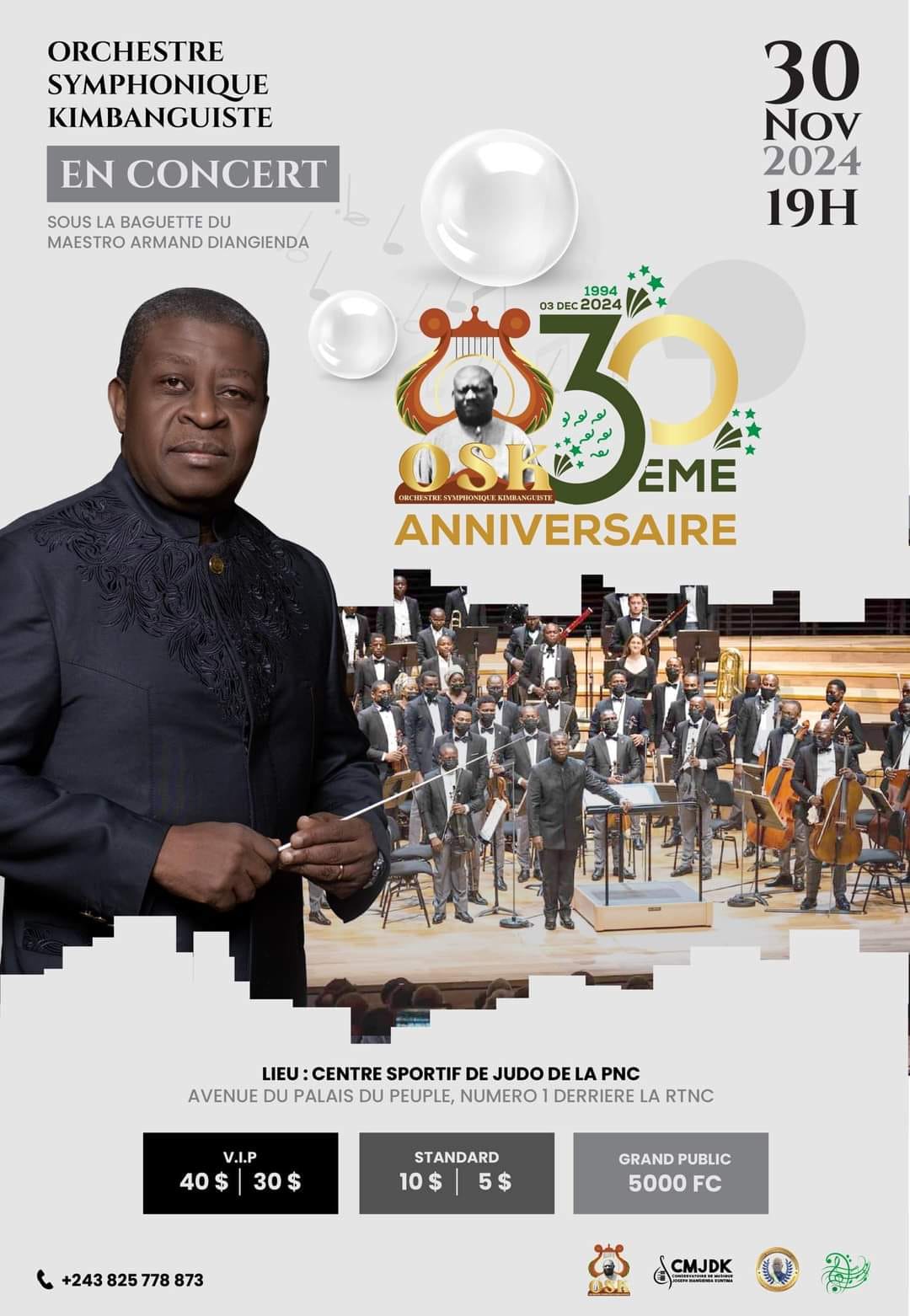 Cover Orchestre Symphonique Kimbanguiste En Concert le 30 Novembre 2024 au Congo