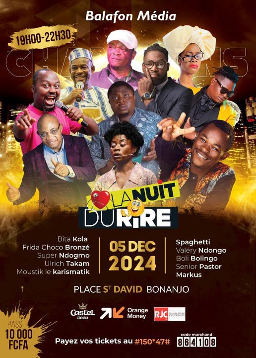 Cover La Nuit Du Rire Le 05 Décembre 2024 à Bonanjo Douala