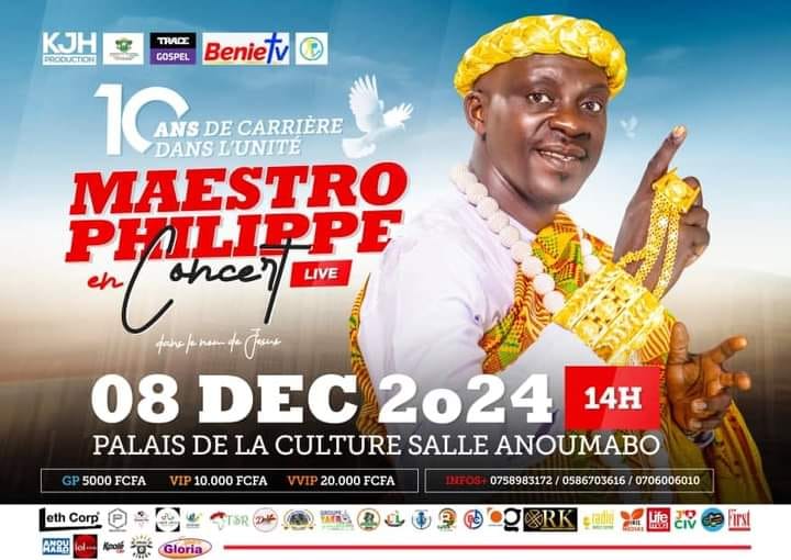 Cover Maestro Philippe En Concert Live Le 08 Décembre 2024 à Abidjan