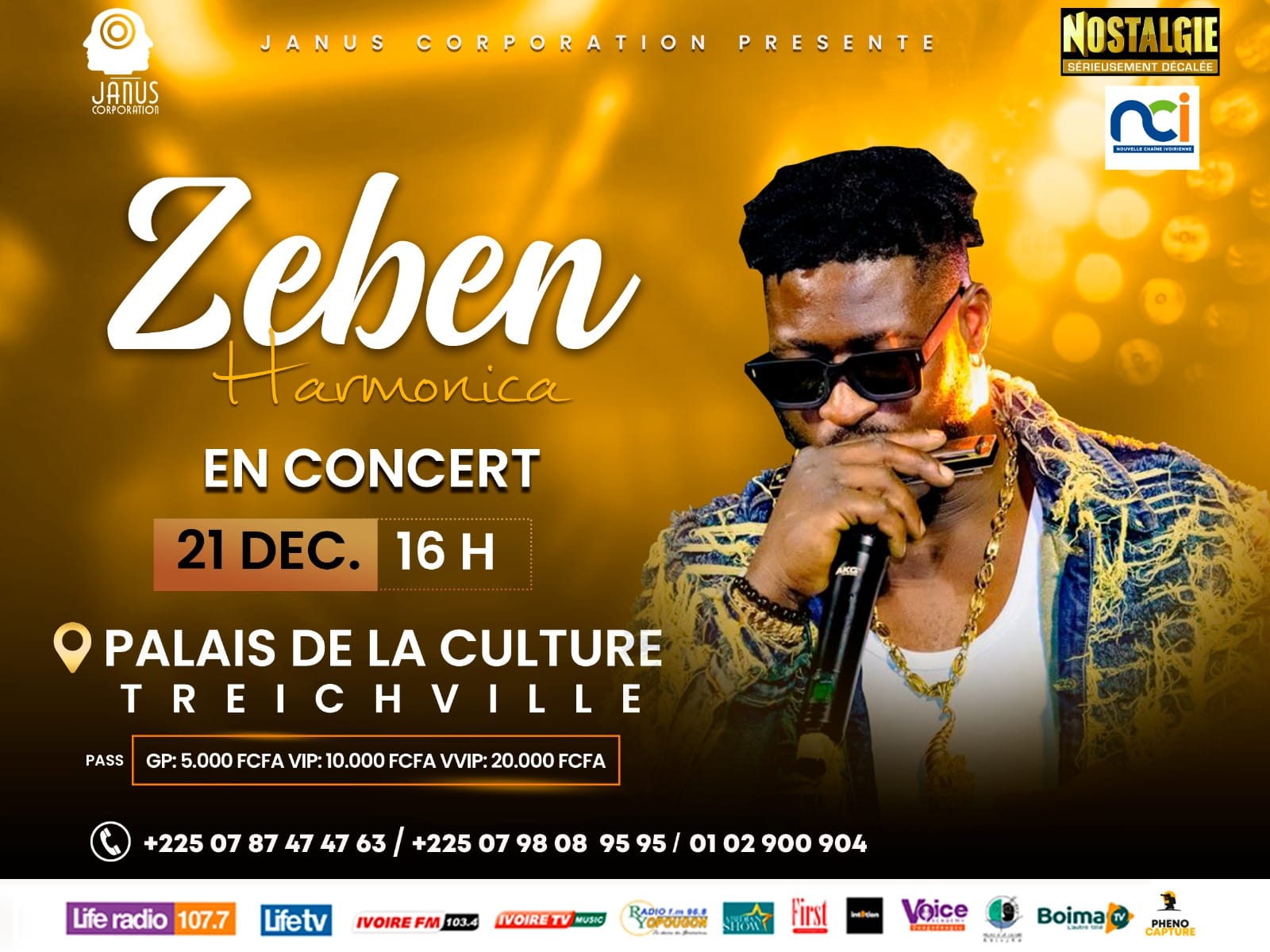 Cover Zeben Harmonica En Concert Le 21 Décembre 2024 à Treichville Abidjan