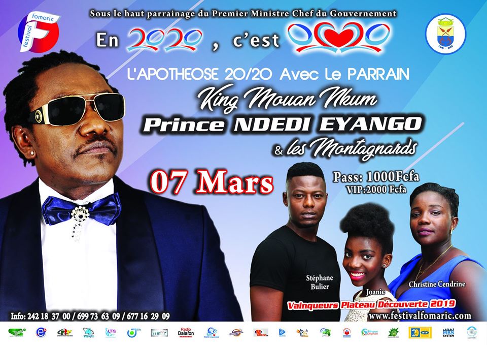 Cover Concert Prince Ndedi Eyango le 07 Mars 2020 au Festival Fomaric