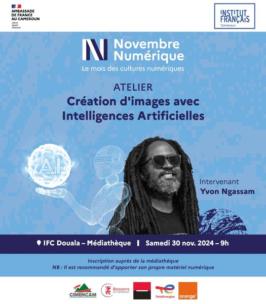 Cover Création D'image avec l'intelligence artificielles Samedi 30 Novembre 2024 l'IFC Douala