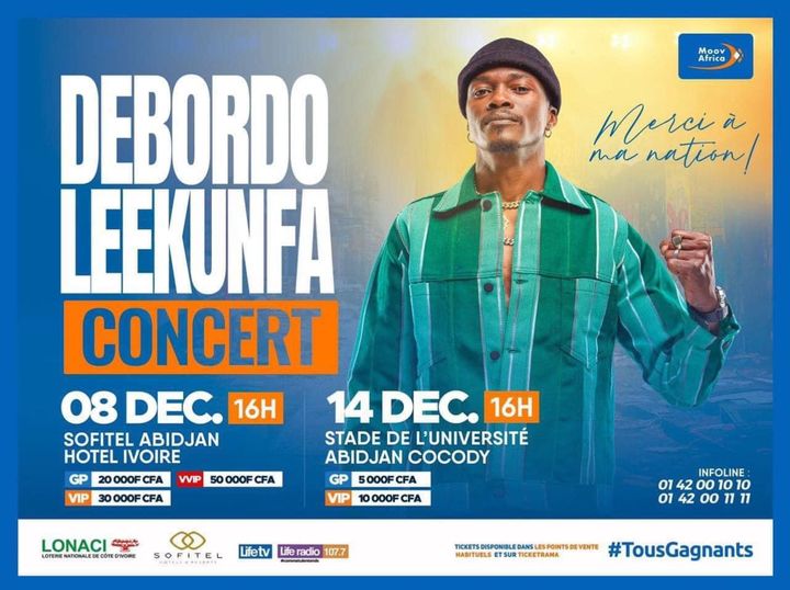 Cover Debordo Leekunfa En Concert Le 08 Décembre 2024 à Abidjan