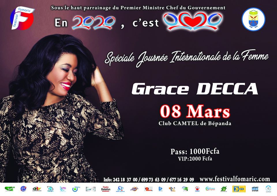 Cover Concert 08 Mars 2020 Fomaric avec Grace Decca - Journée Internationale de la Femme 2020 -