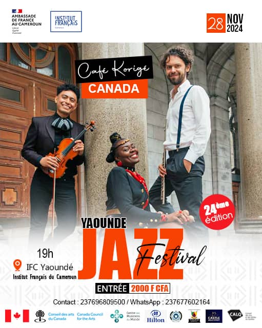 Cover Jazz Festival 24ème Edition Le 28 Novembre 2024 à L'IFC Douala