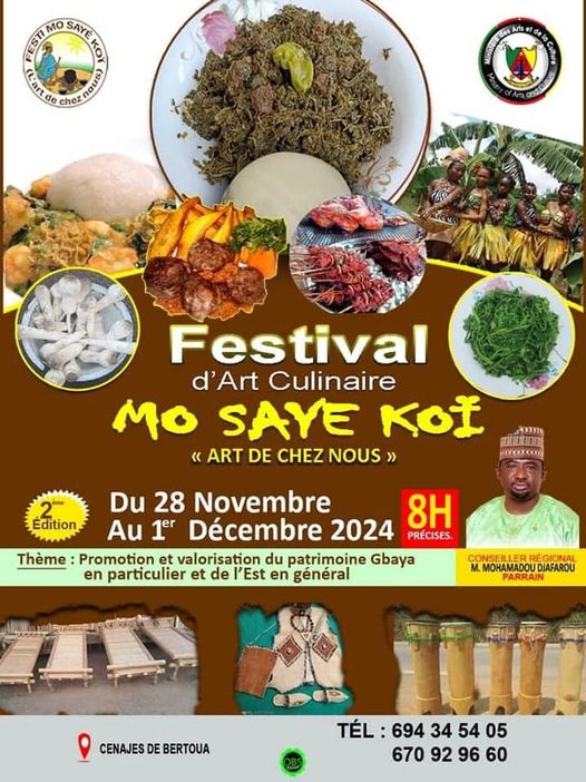 Cover Festival D'Arts Culinaire Du 28 Novembre Au 1er Décembre 2024 Au CENAJES De Bertoua