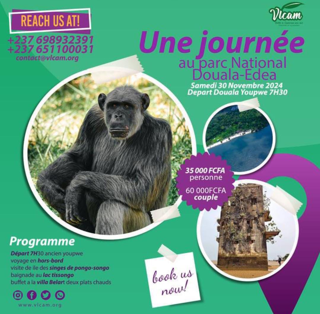 Cover Une Journée Au Parc National Douala-Edéa Samedi 30 Novembre 2024