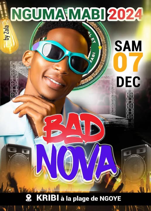 Cover Bad Nova Au Festival Nguma Mabi 2024 Samedi Le 07 Décembre à Kribi