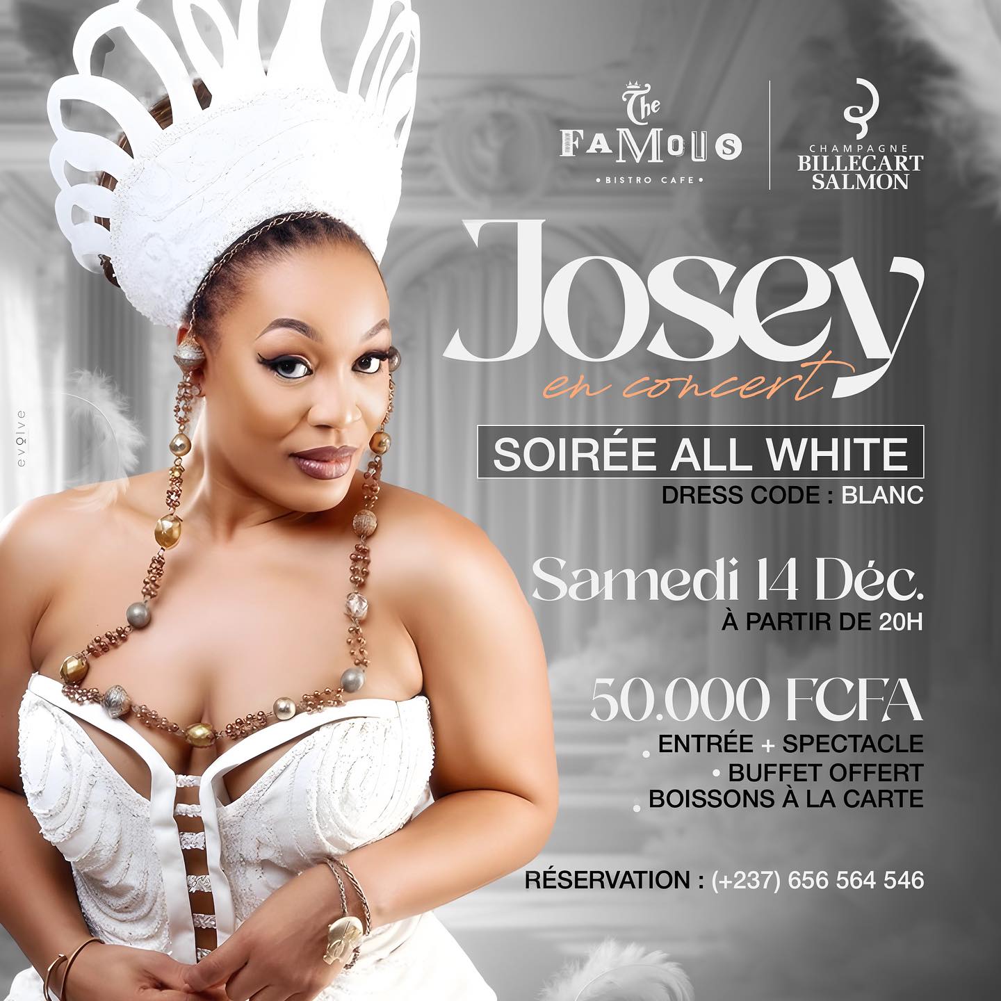 Cover Josey En Concert Samedi Le 14 Décembre 2024 à Yaoundé