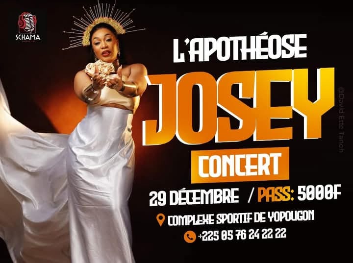 Cover Josey En Concert Le 29 Décembre 2024  Au Complexe Sportif De Yopougon