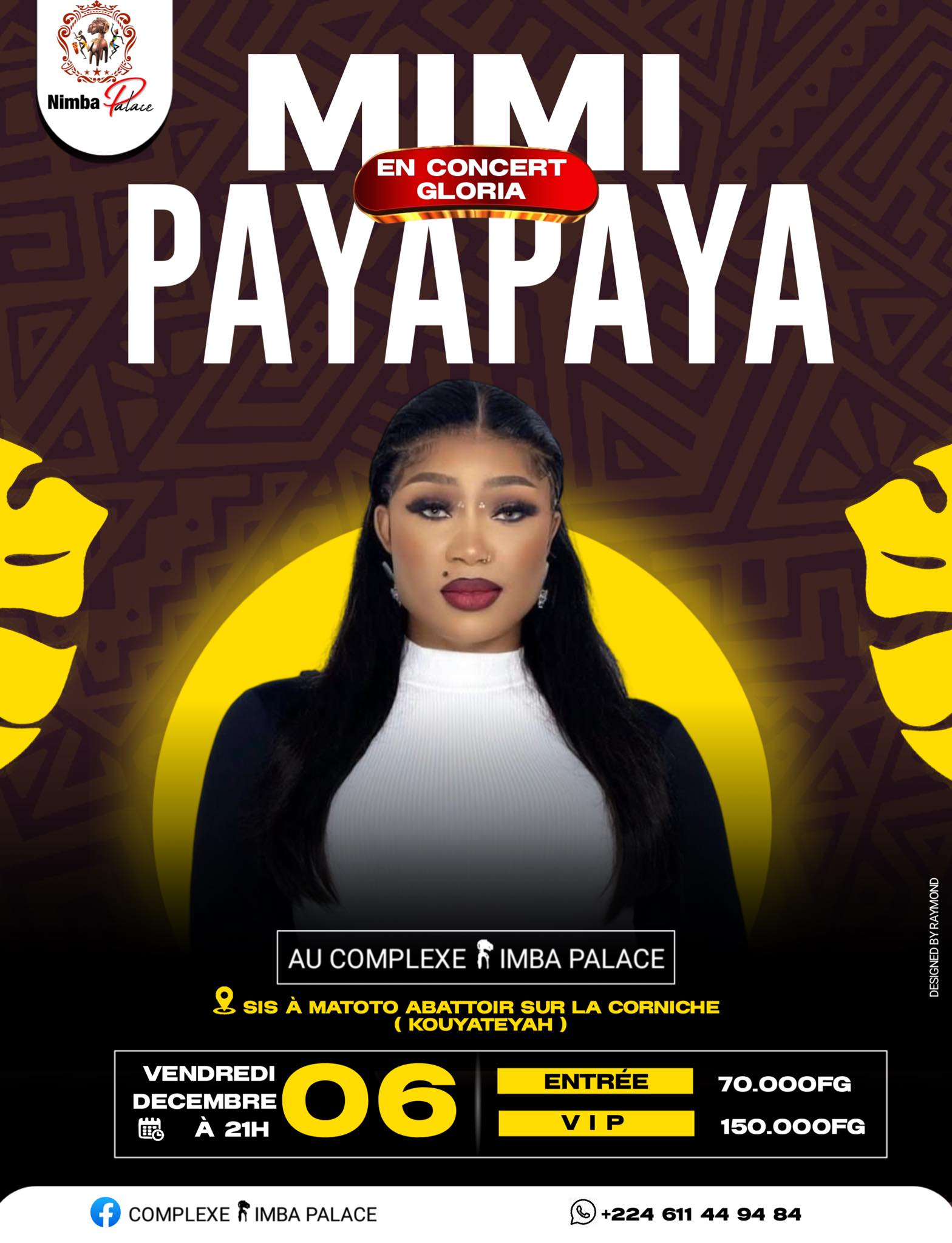 Cover Mimi Payapaya En Concert Gloria Vendredi 06 Décembre 2024 En Guinée