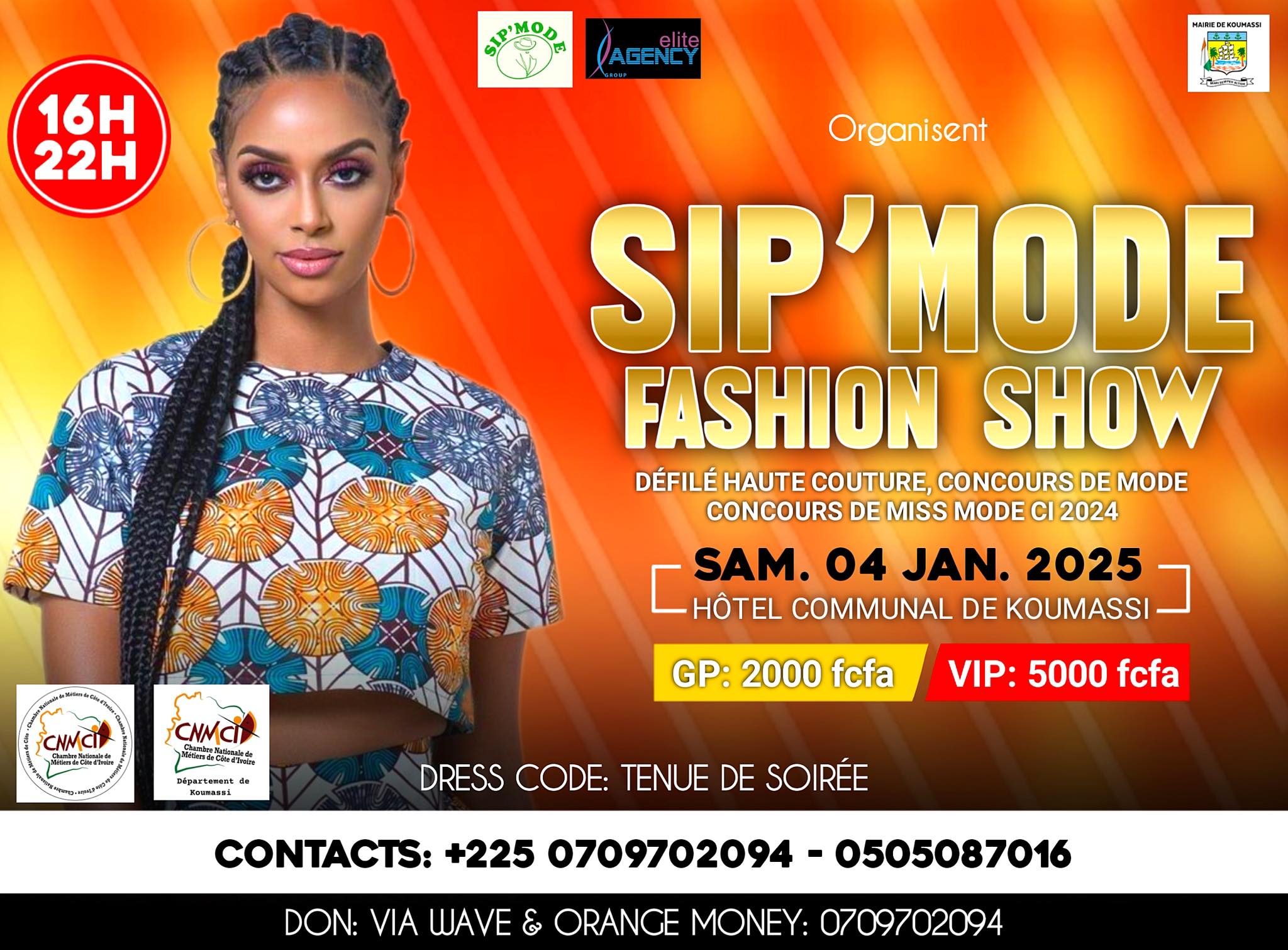 Cover SIP'MODE Fashion Show Samedi 04 Décembre 2025 à L'hôtel Communal De Koumassi Abidjan