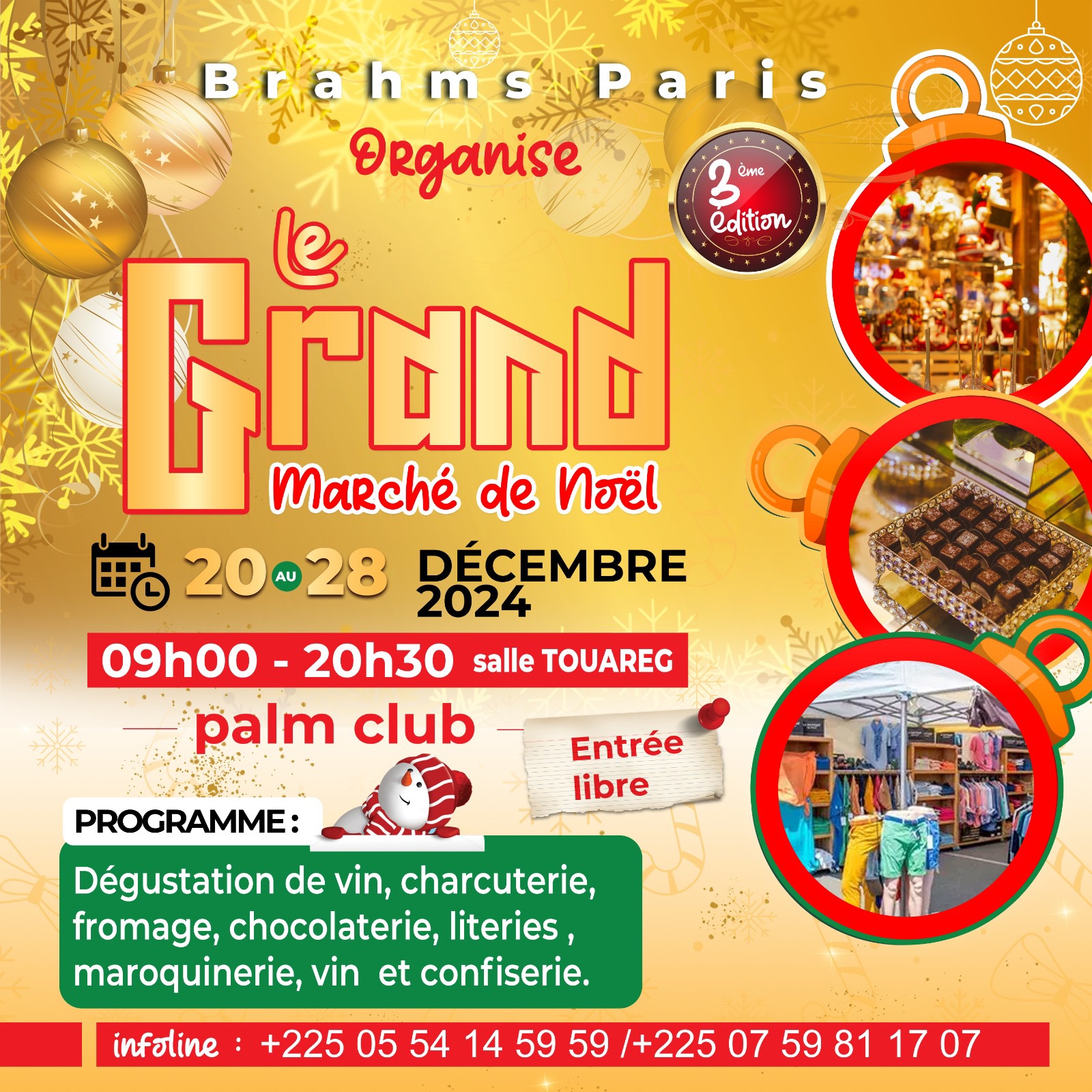 Cover Le Grand Marché De Noël Du 20 Au 28 Décembre 2024 Au Palm Club Abidjan