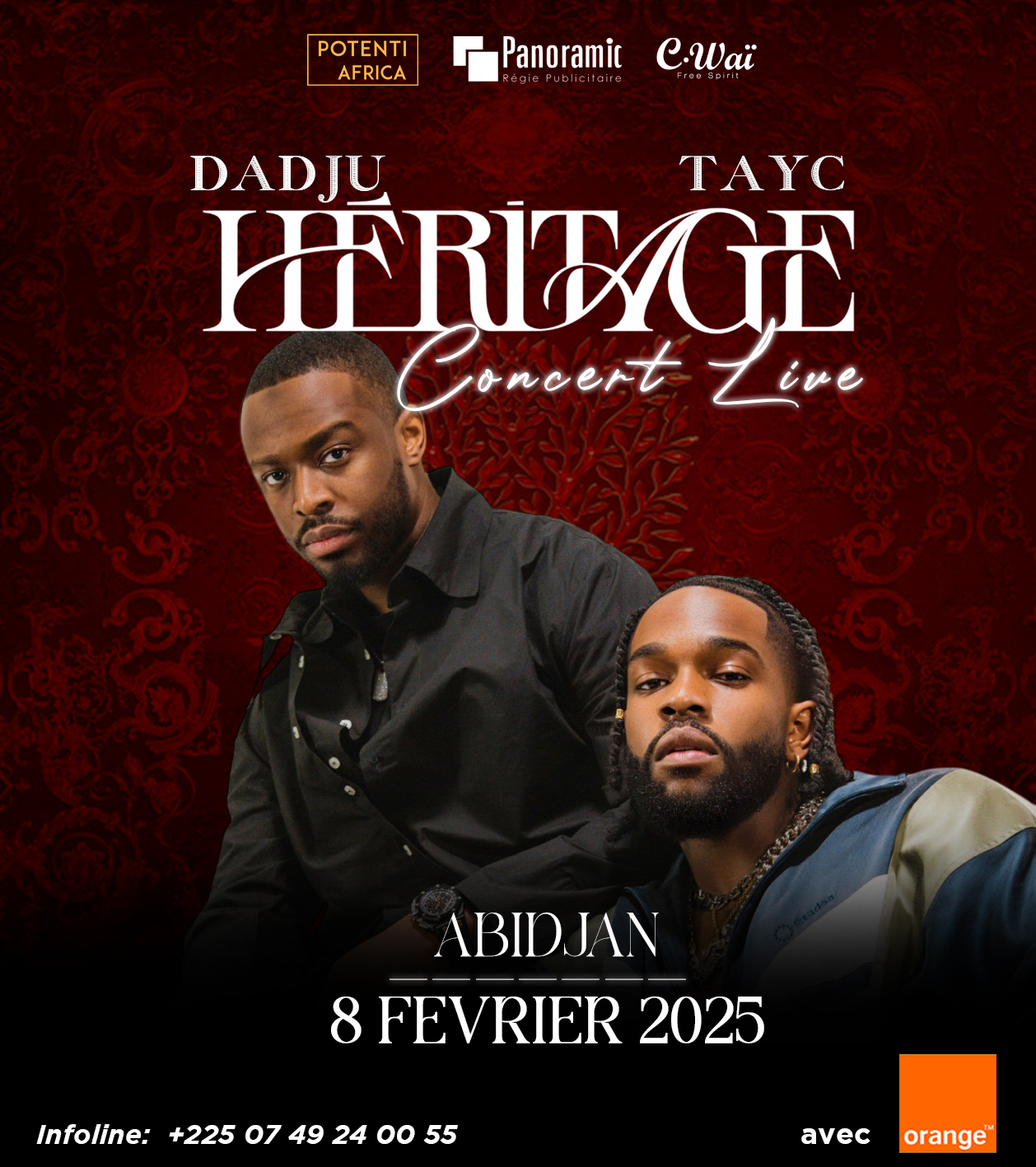 Cover Dadju Et Tayc En Concert Live Le 08 Février 2025 à Abidjan