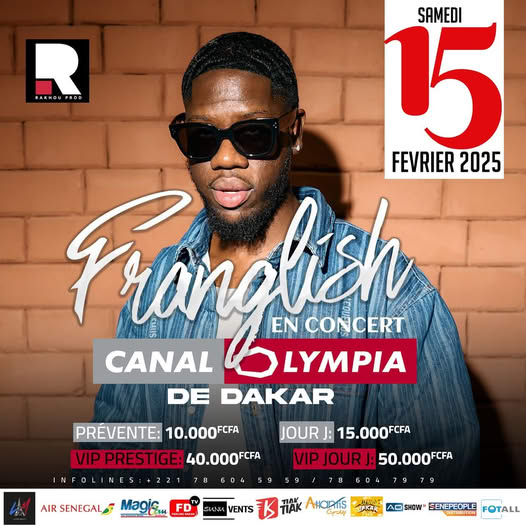 Cover Franglish En Concert Samedi 15 Février 2025 Au Canal Olympia De Dakar