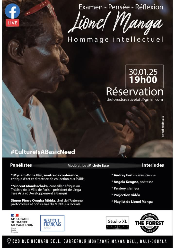 Cover Lionel Manga  Hommage Intellectuel Le 30 Janvier 2025 à Douala