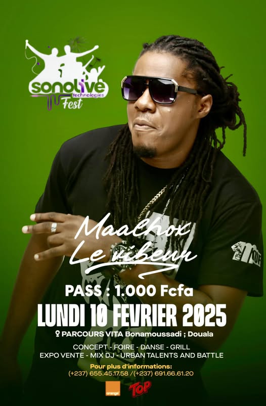 Cover Maalhox Le Vibeur En Concert Lundi 10 Février 2025 Au Parcours Vita Douala