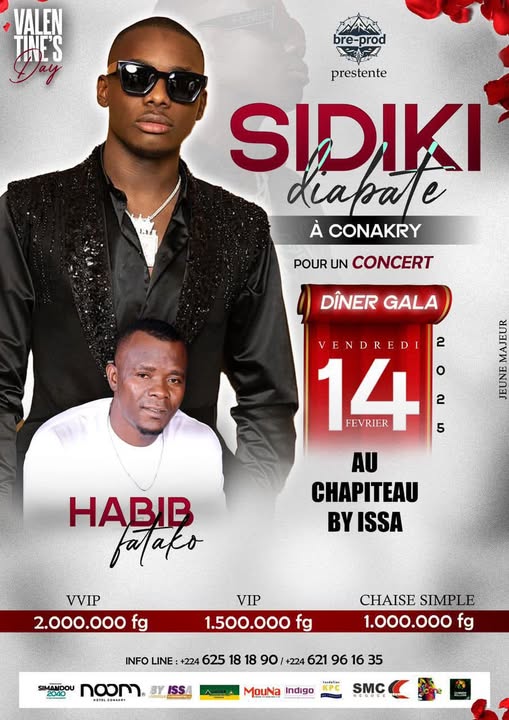 Cover Sidiki Diabaté En Concert Vendredi 14 Février 2025 à Conacky