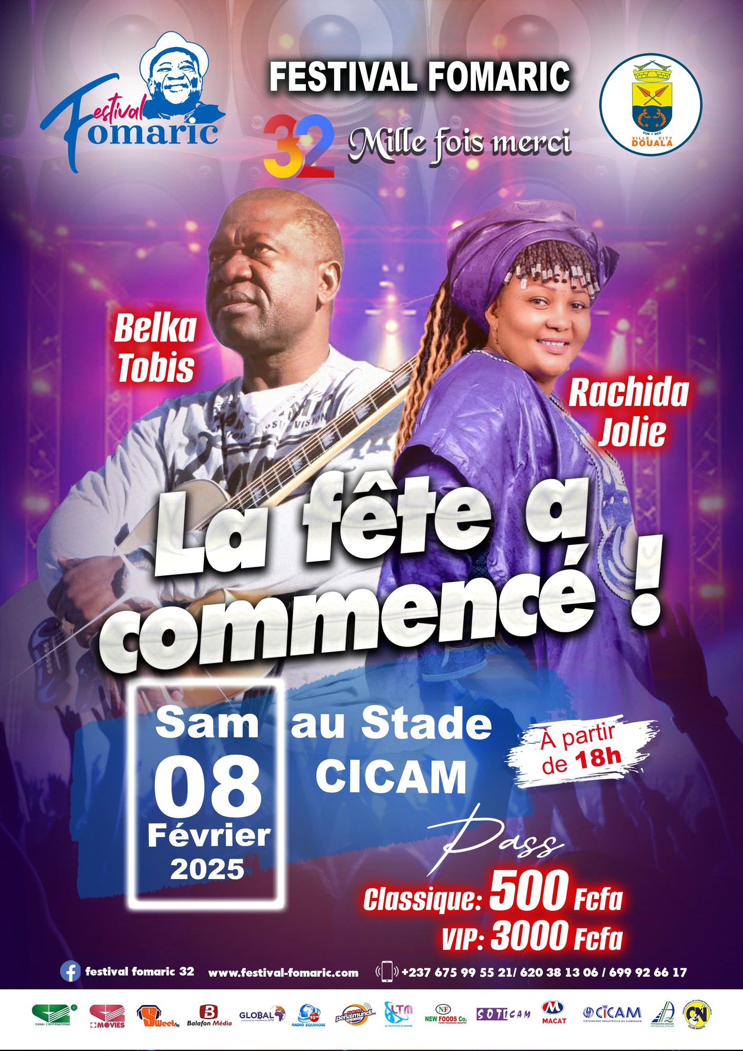 Cover Festival Fomaric Samedi 08 Février 2025 Au Stade Cicam à Douala